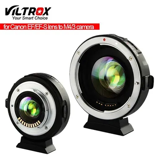 VILTROX EF-M2 II Focal Reducer Speed Booster Adapter for Canon EF Mount Series Lens to M43 Camera