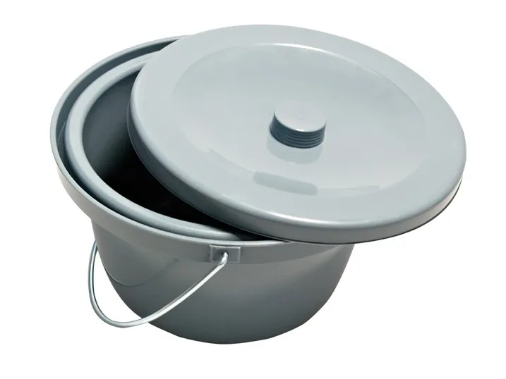 Emmer met deksel voor douche commode rolstoel