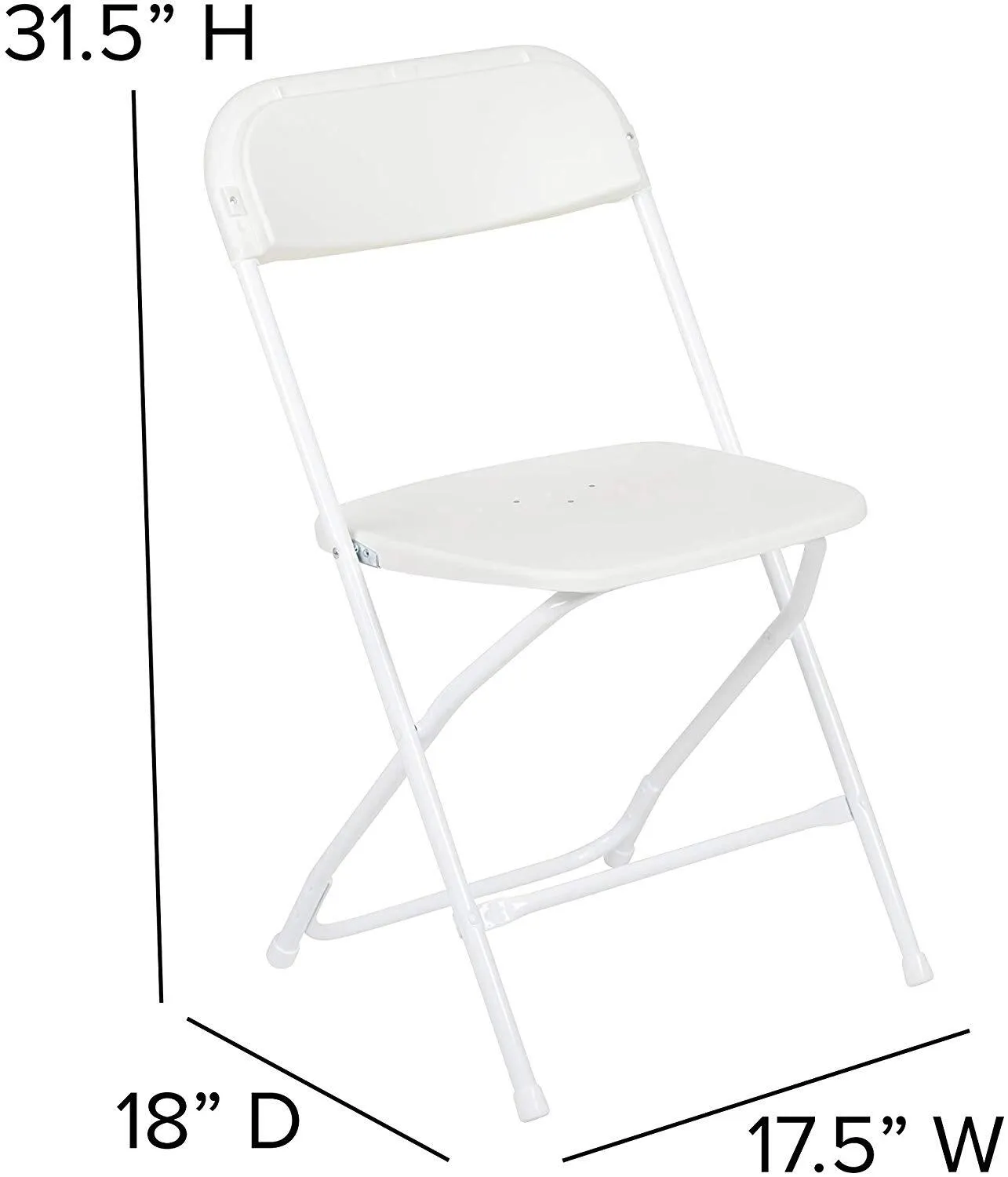 Chair Folding White 