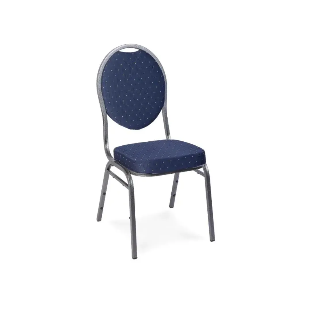 Aluminium frame blauwe stoel