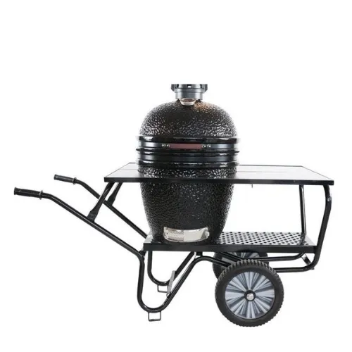 Kamado BBQ in kruiwagen