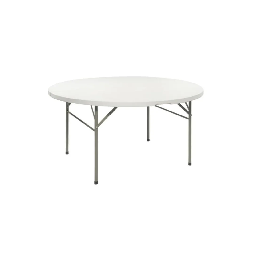 Klaptafel rond wit 150 cm