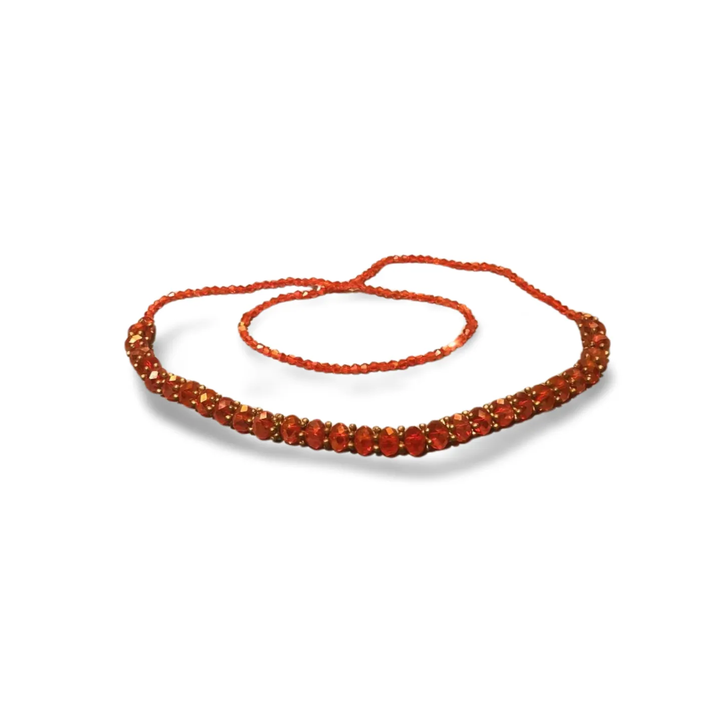 Necklace - Orange Crystal