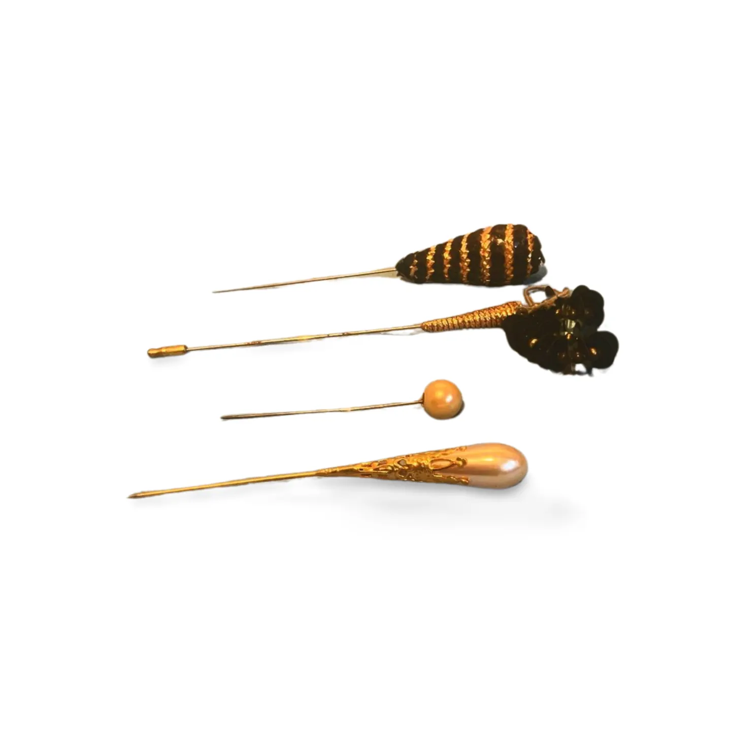 Hat (or tie) pins - Ornate x4