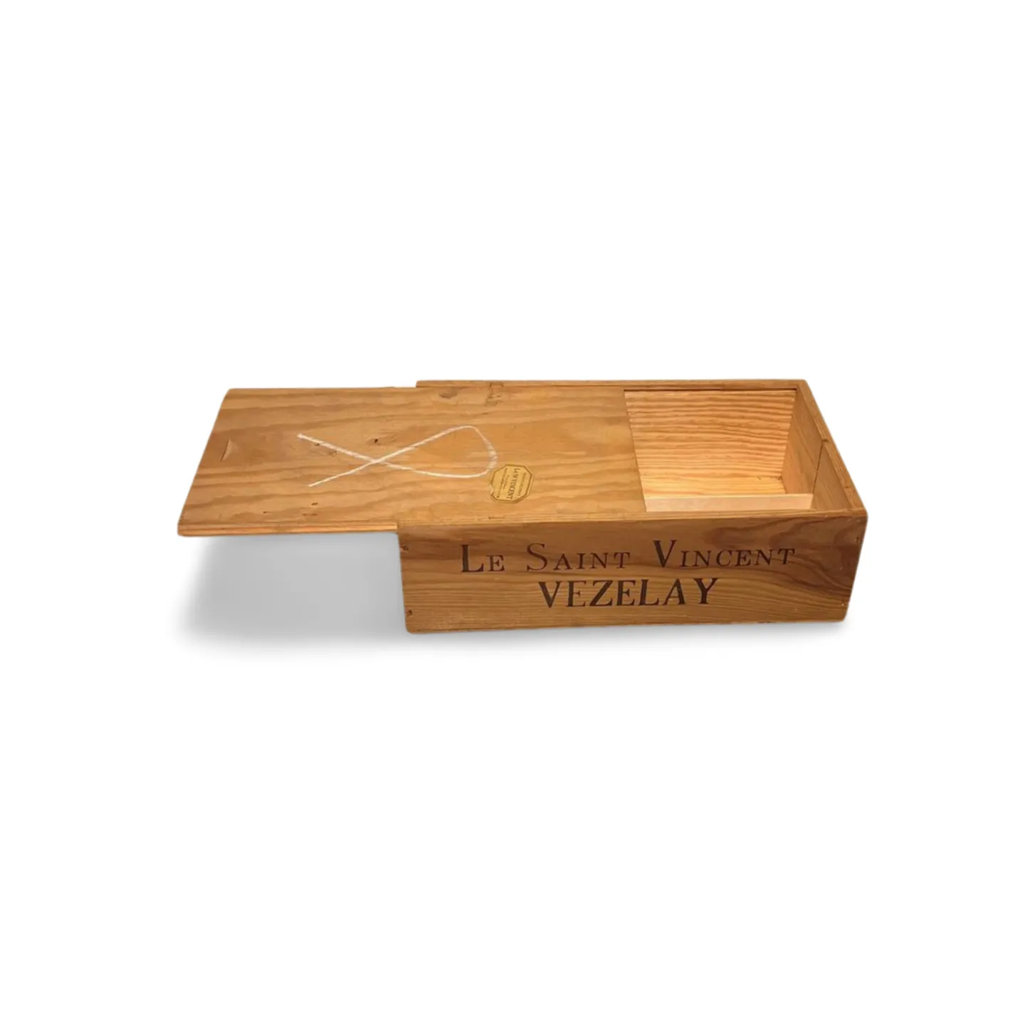 Wine box - French Wooden 2 Bottle with Lid