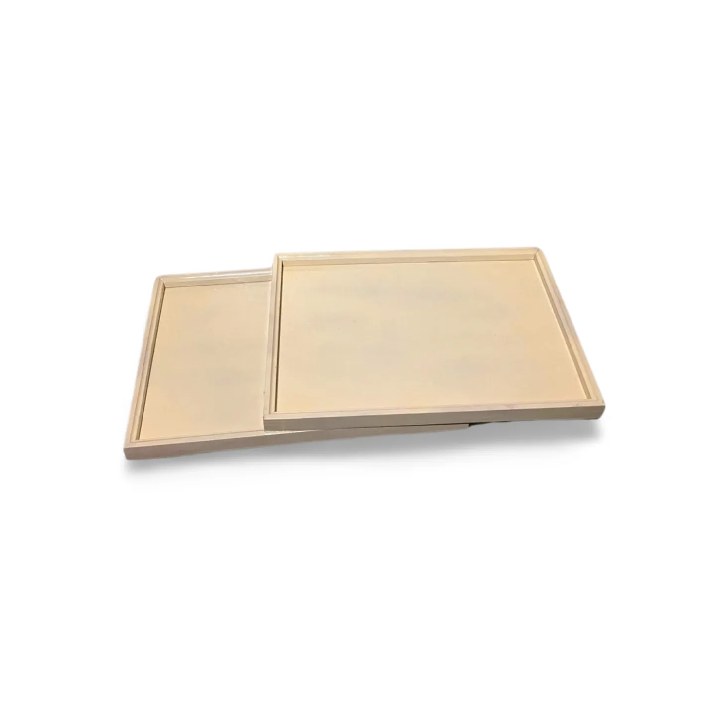 Serving Platter - Cream Painted Wood