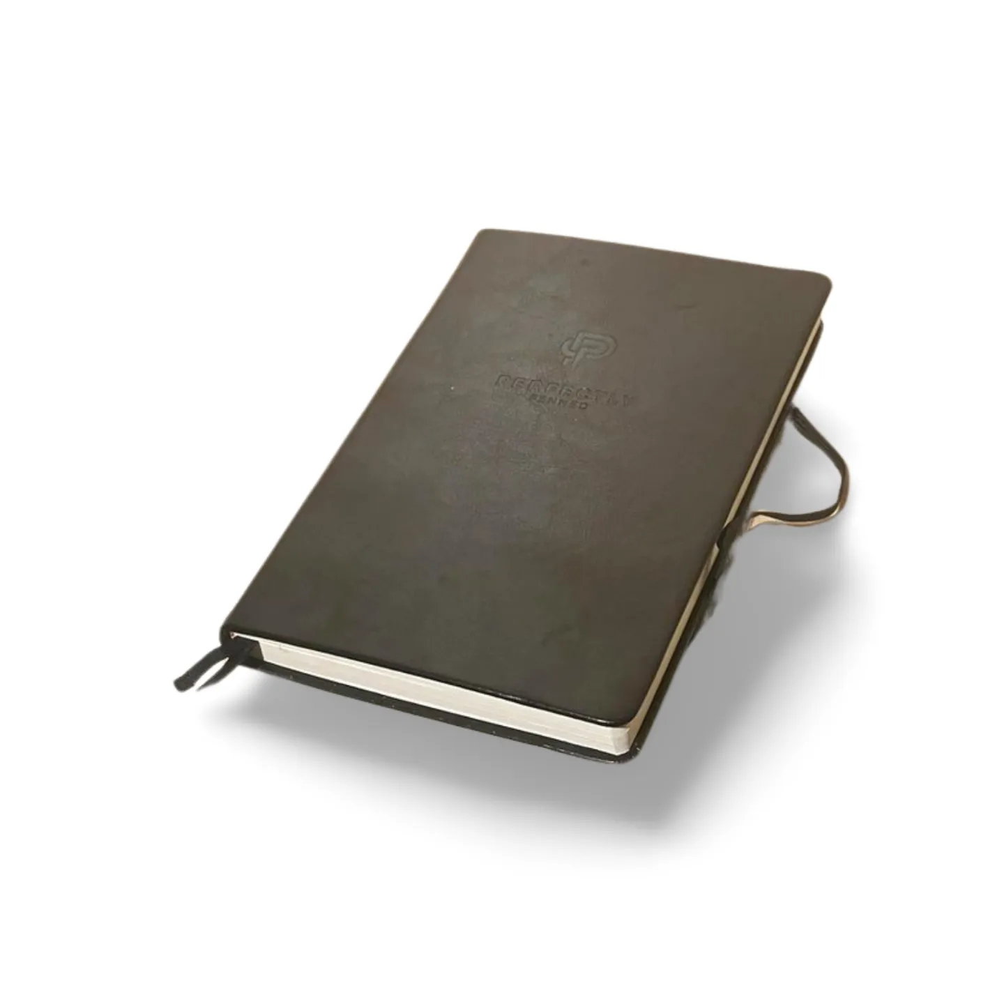 Journal - Black Leather Bound With Strap Type 2