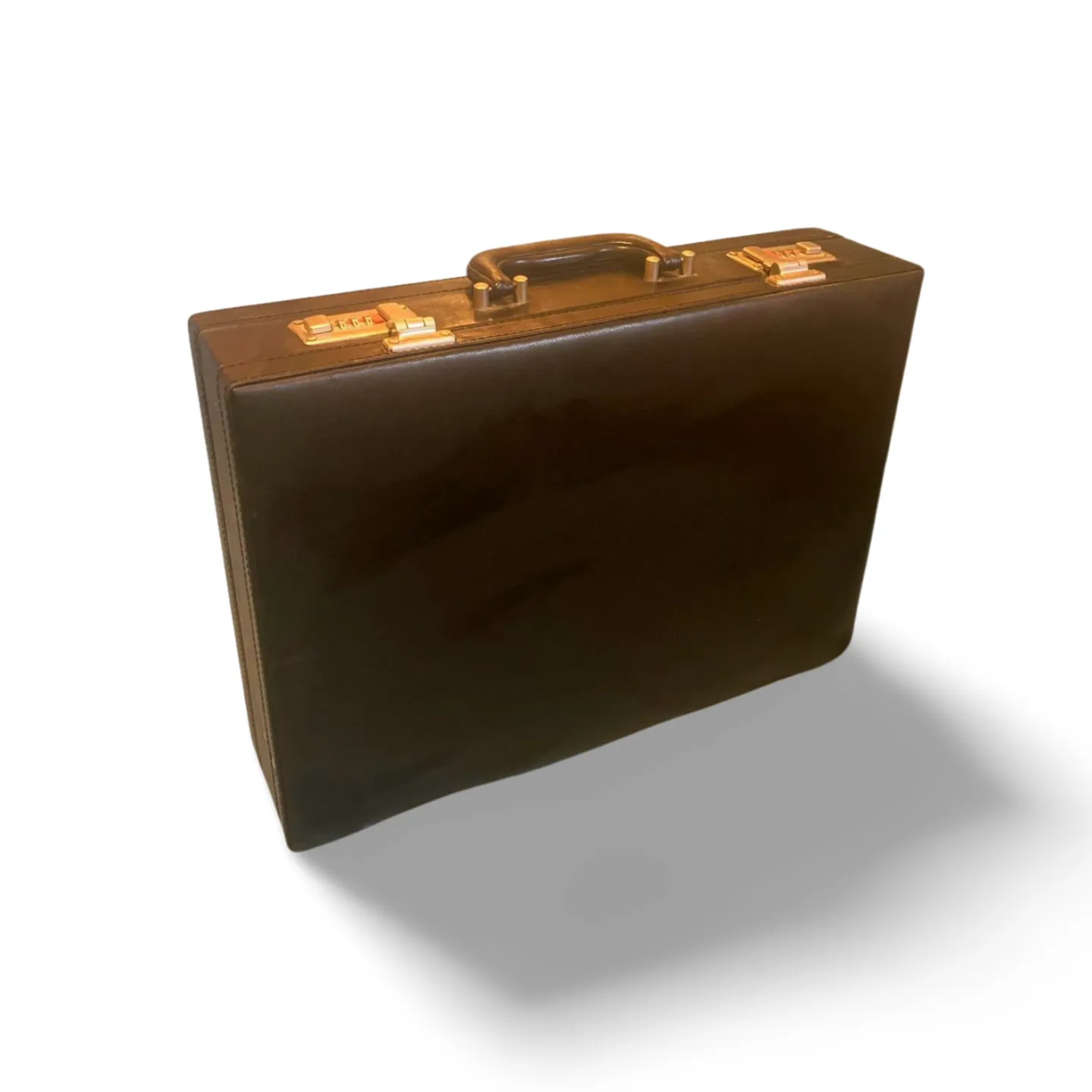 Briefcase - Black Leather 