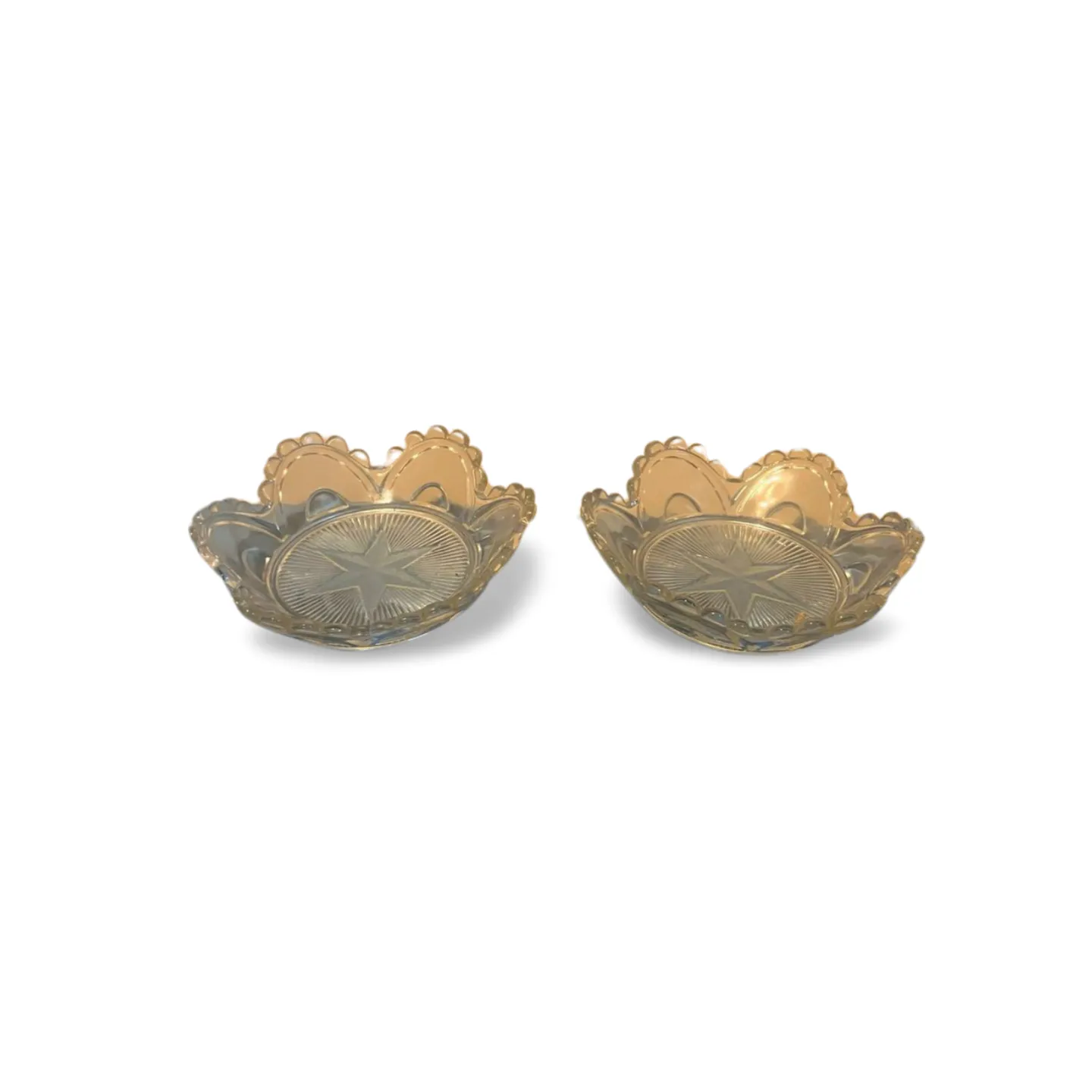 Trinket Dishes - Glass x2