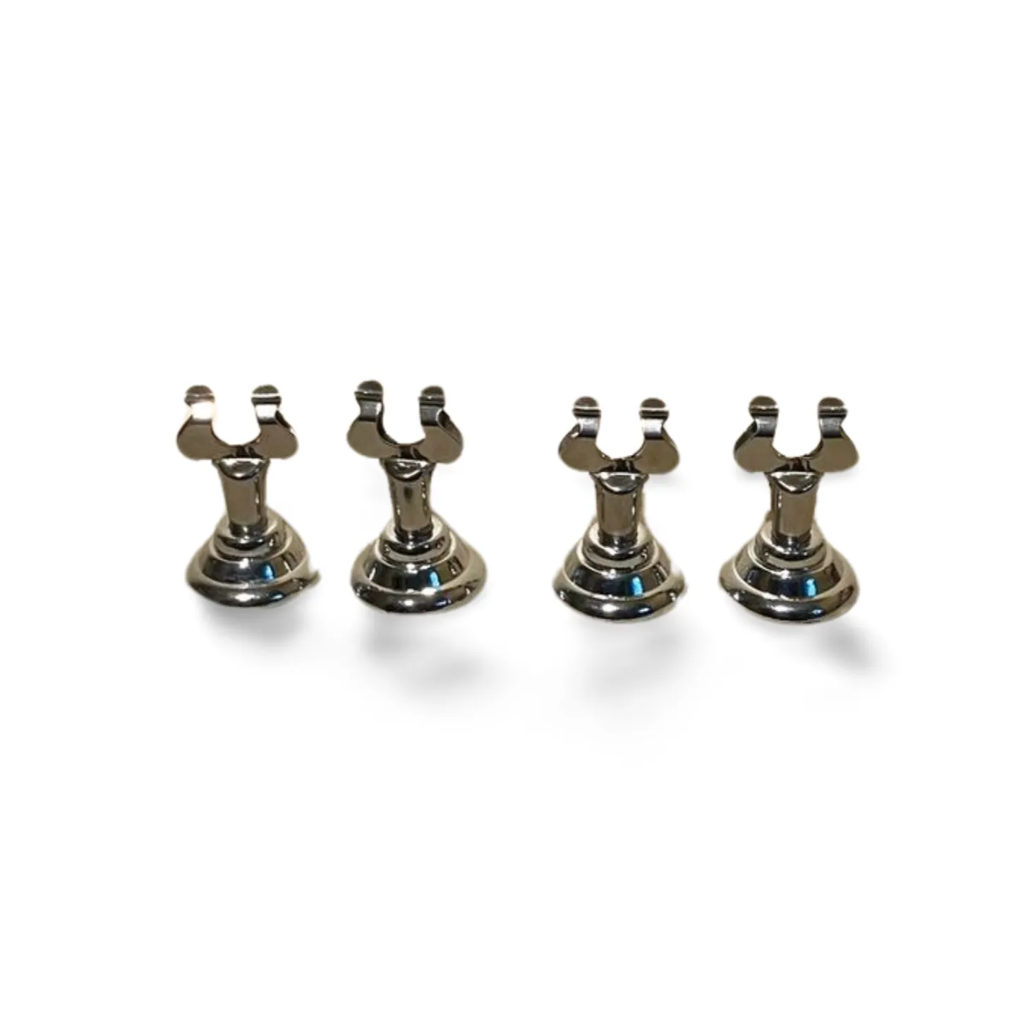 Menu Card Holders - Silver x4