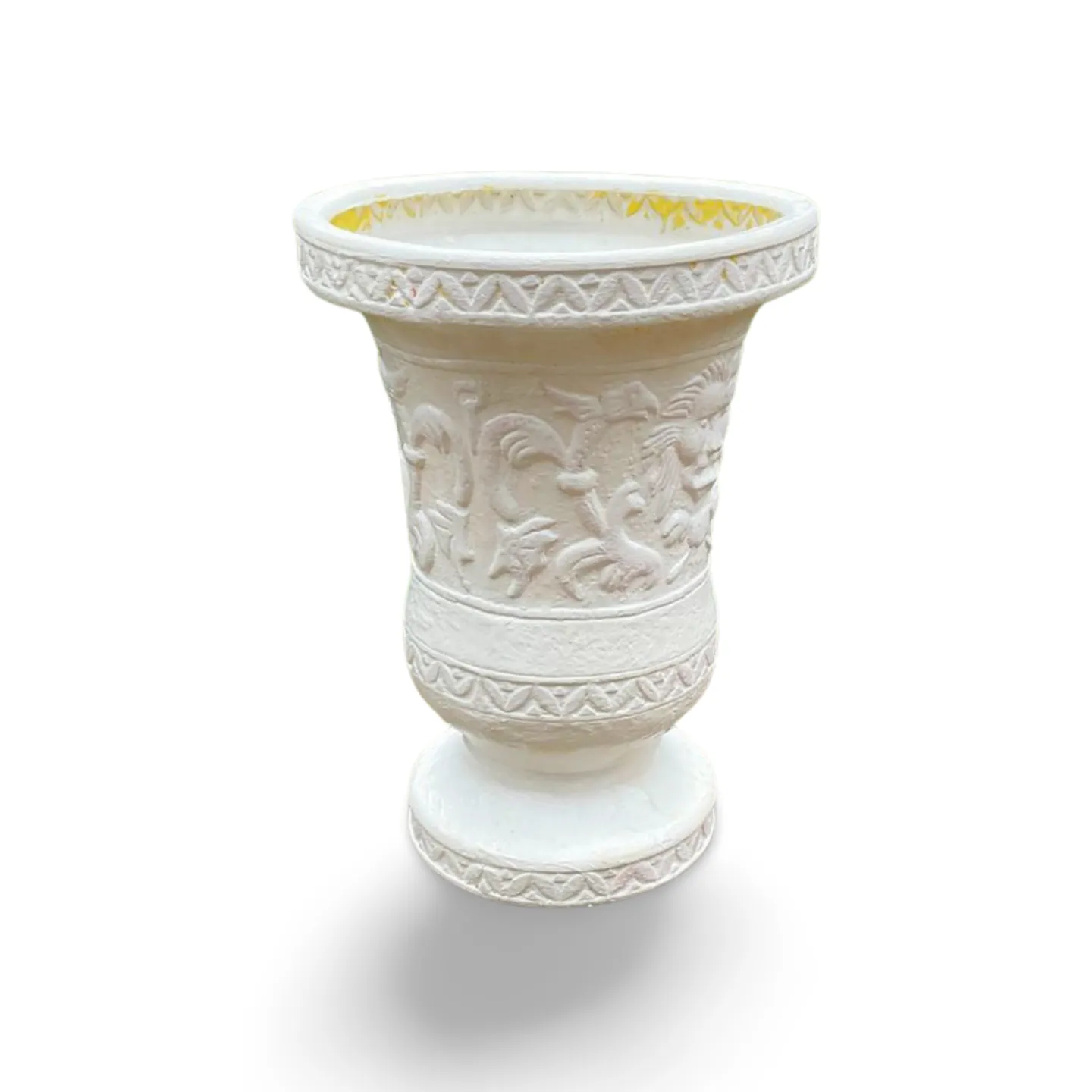 Urn Planter -  Large White Plastic