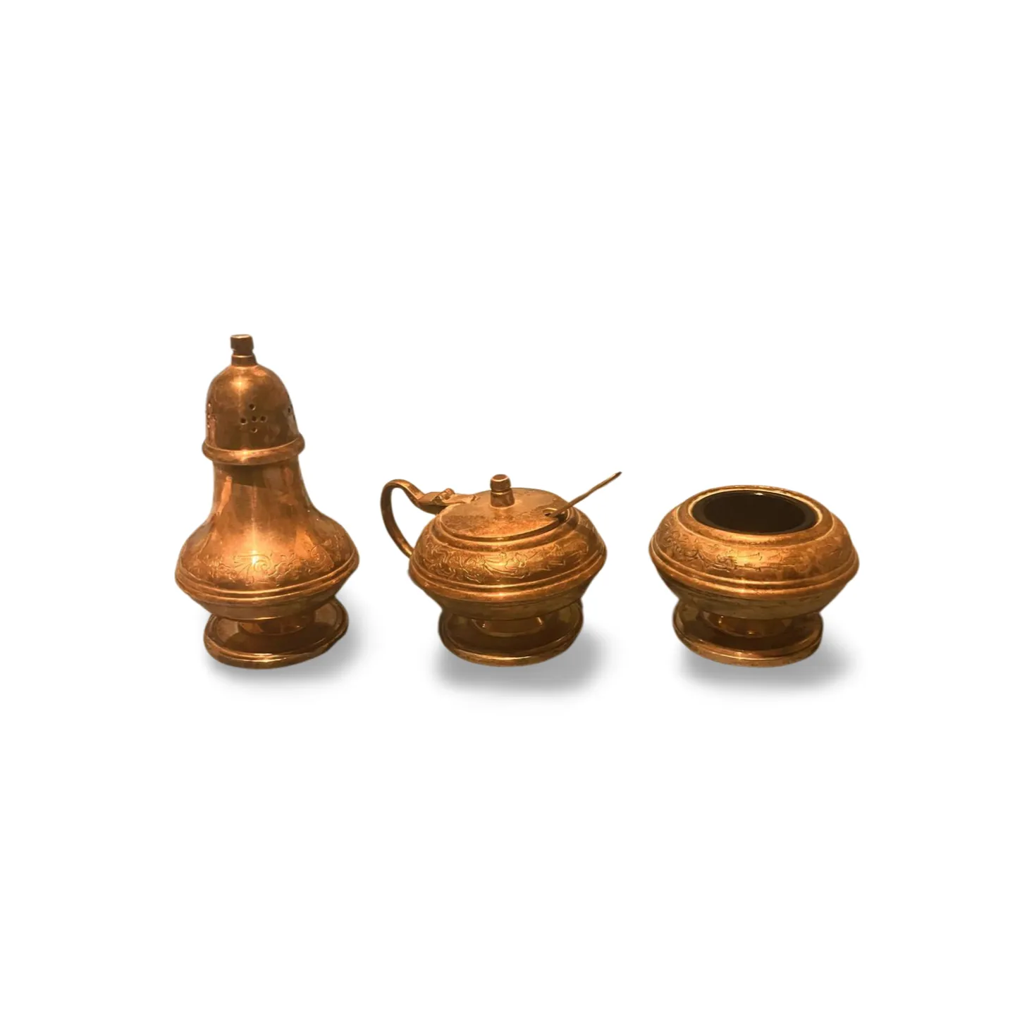 Cruet Set - 3 Piece, Silver, Type 1