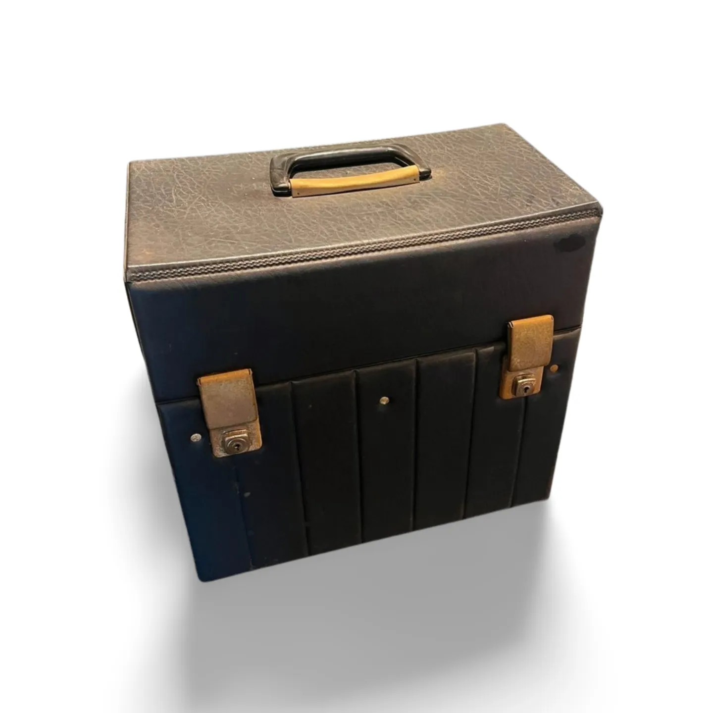 Record Case - Black Leather 