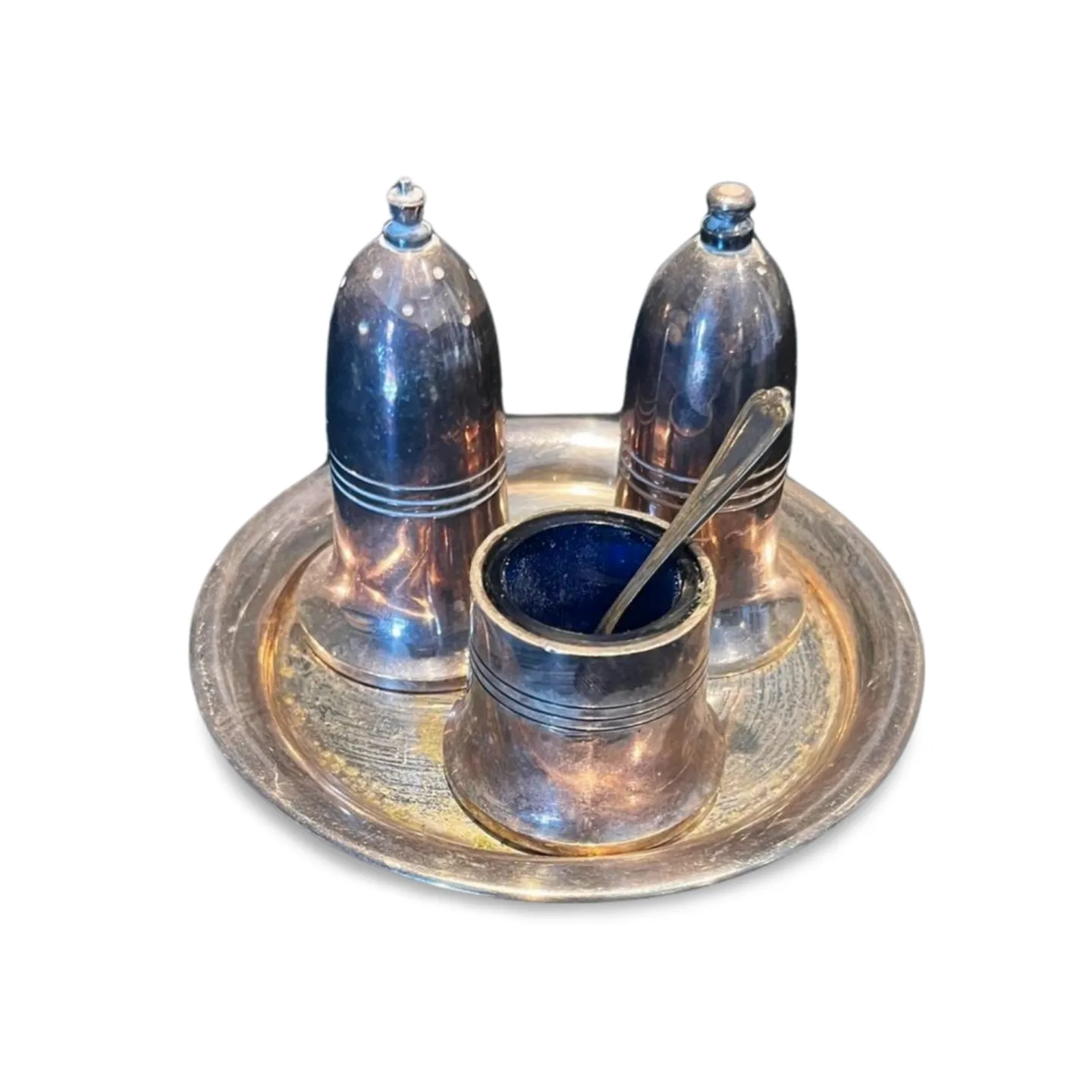 Cruet Set - 3 Piece, Silver, Type 2