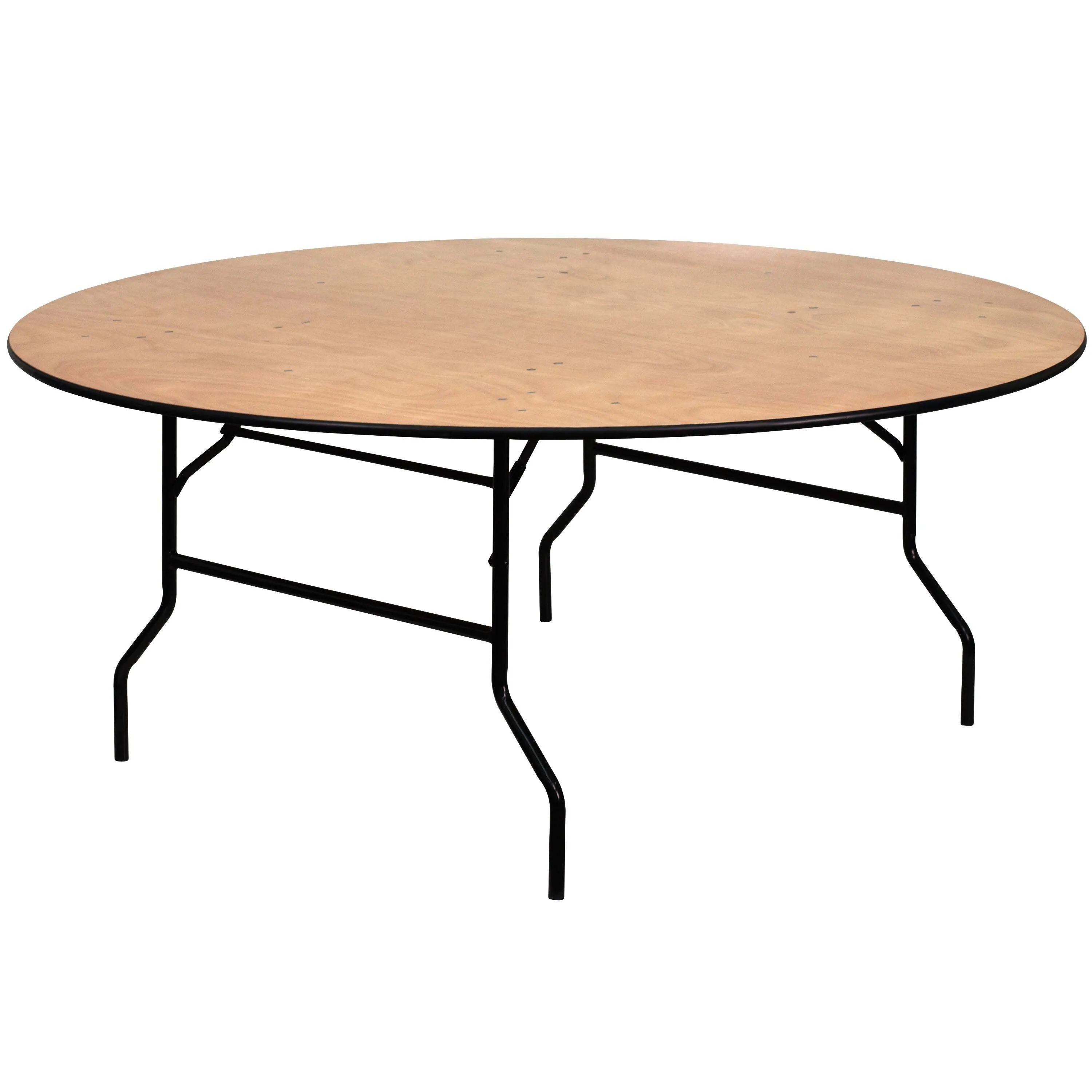 8 ft. Round Wood folding Banquet table
