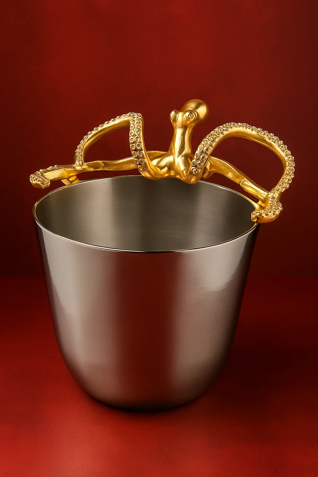 Luxe Chill Gold Accent Stainless wine and champagne cooler