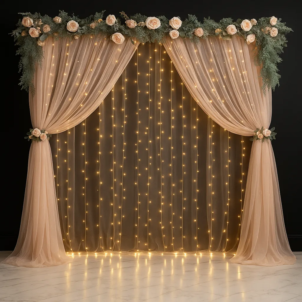 LED Light Backdrop 10Ftx10Ft Warm Tone