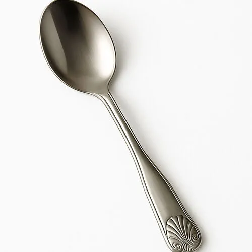 Elegant Silver Stainless Dessert Spoon