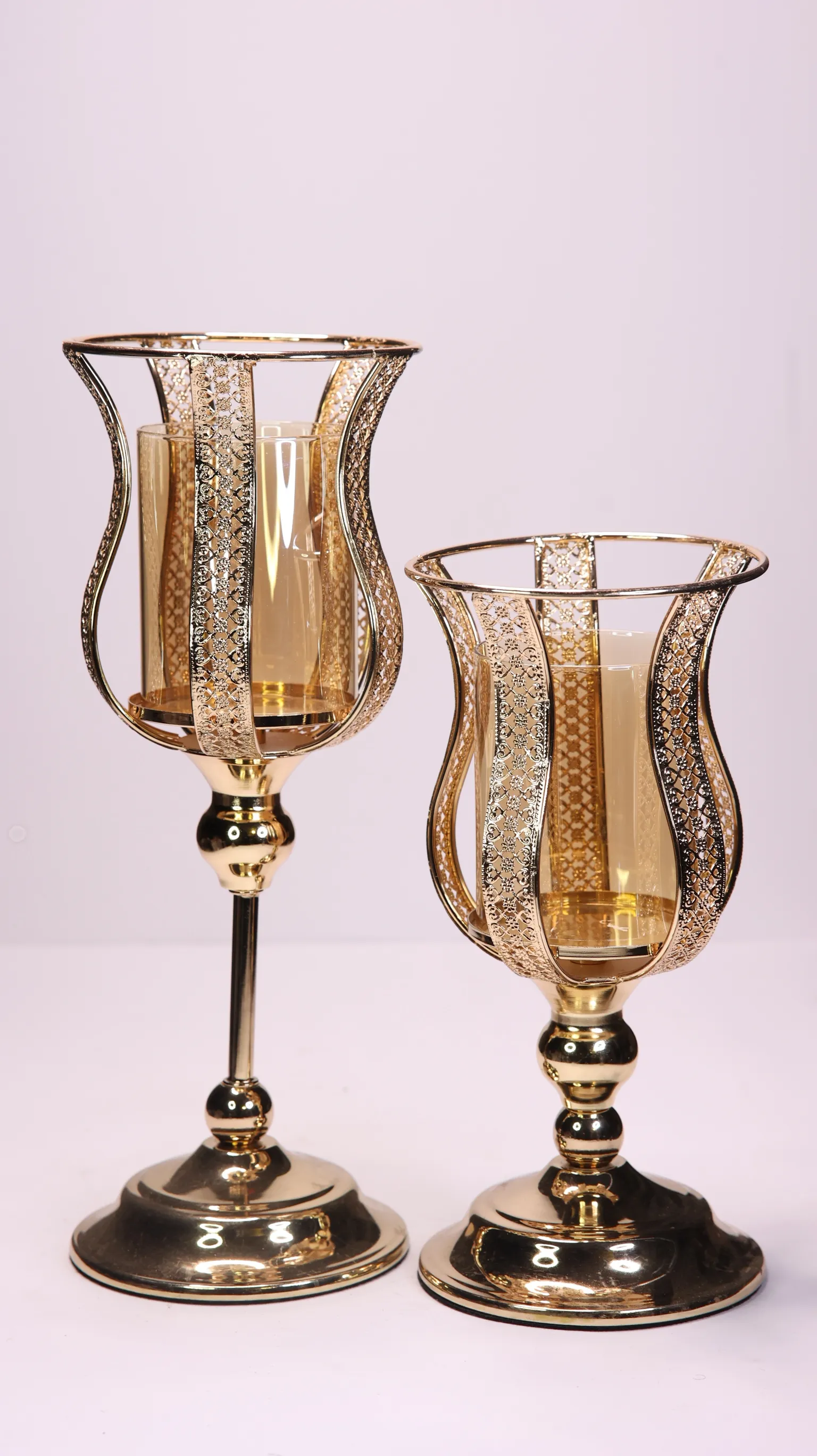 Gold Royalty Candle Holders