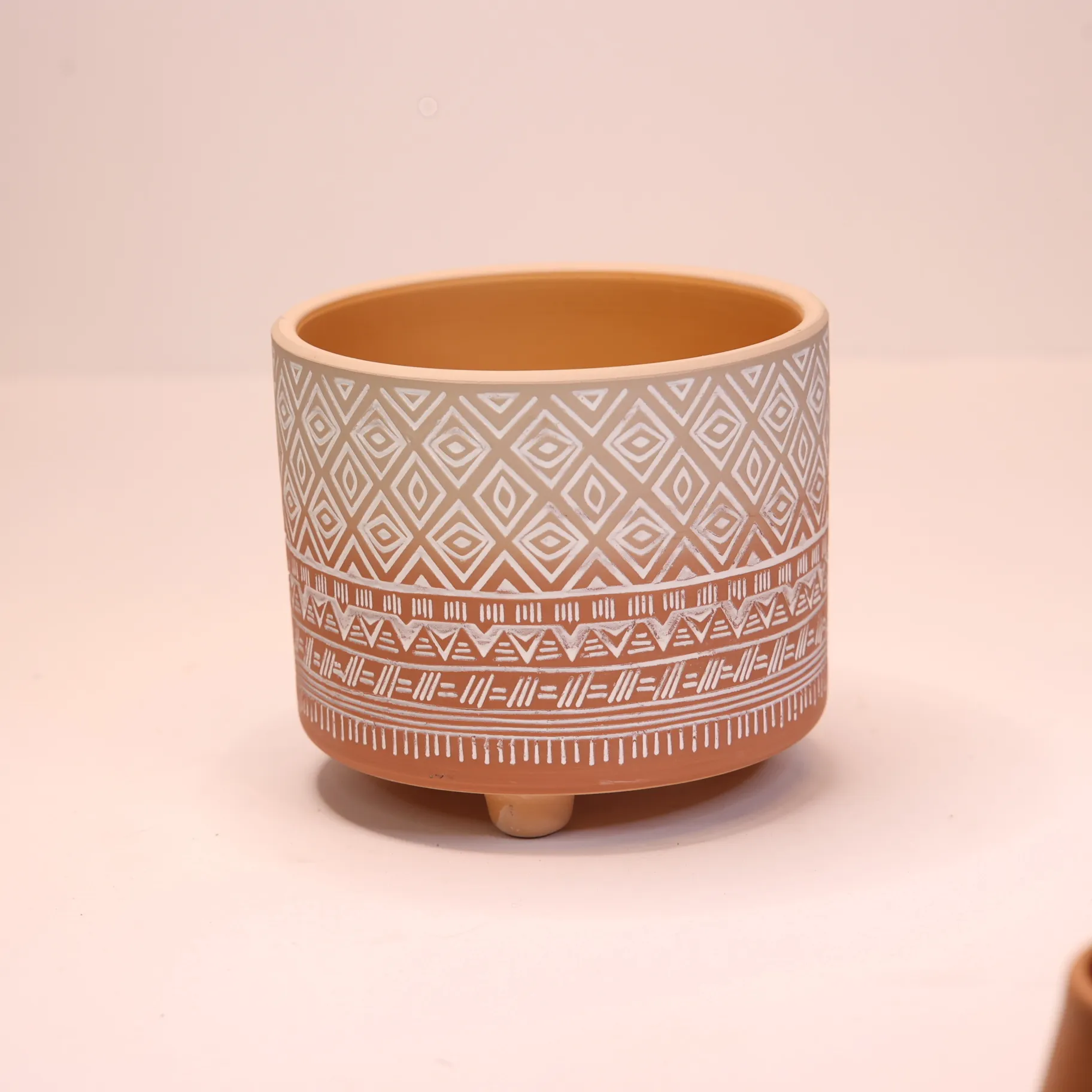 White Terracotta Planter