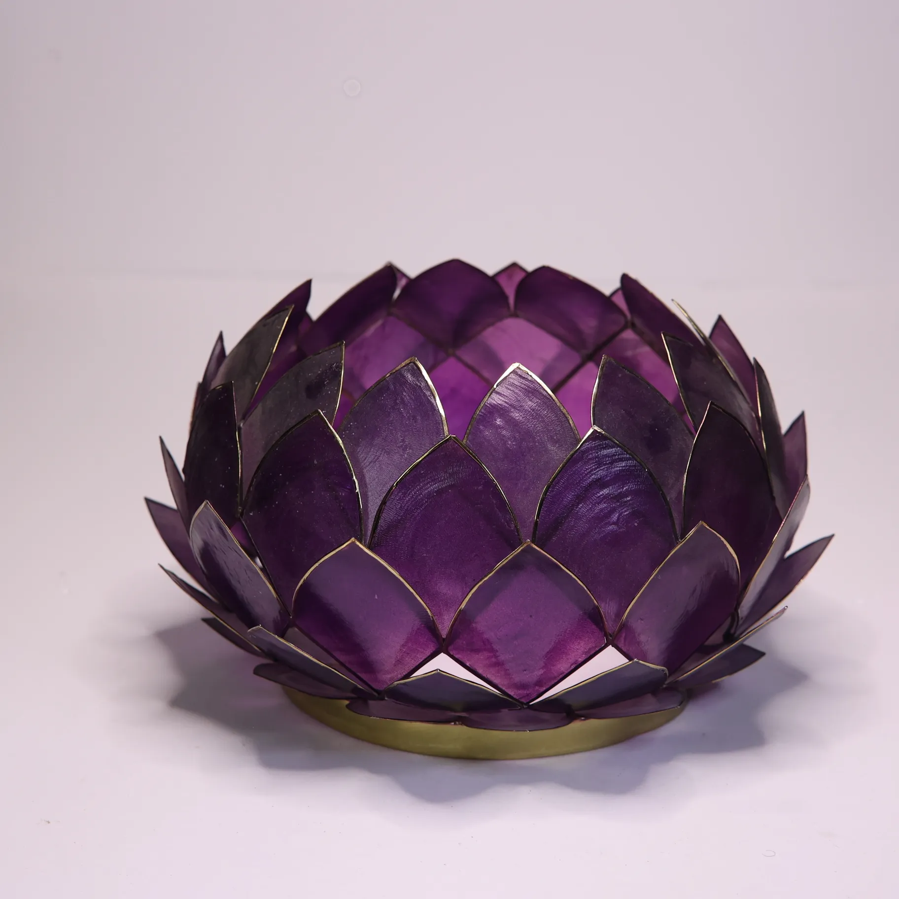 Purple Flowering Candleholder