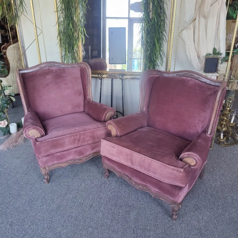 Victorian Wing Back Chairs