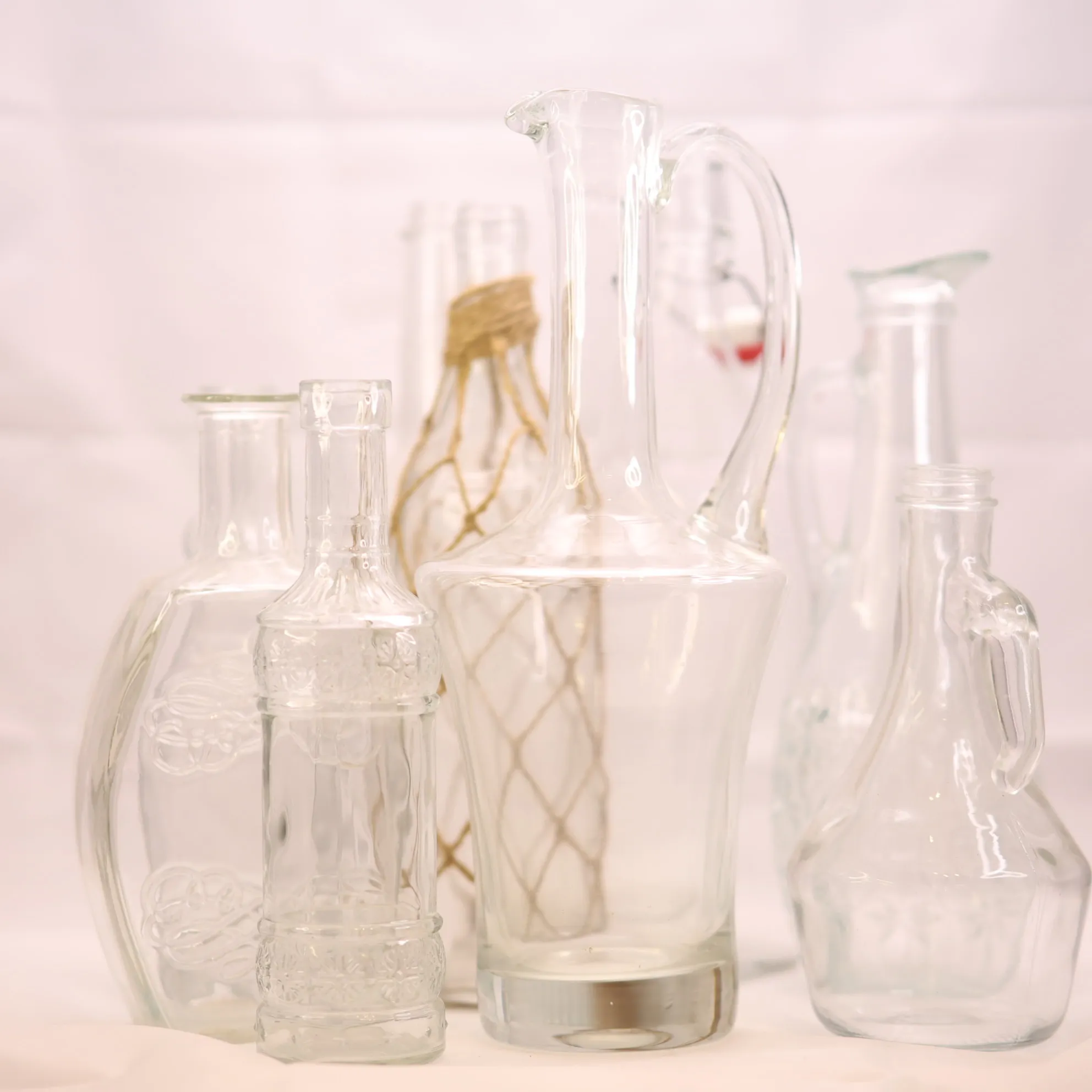 Large Clear Glass Bottles