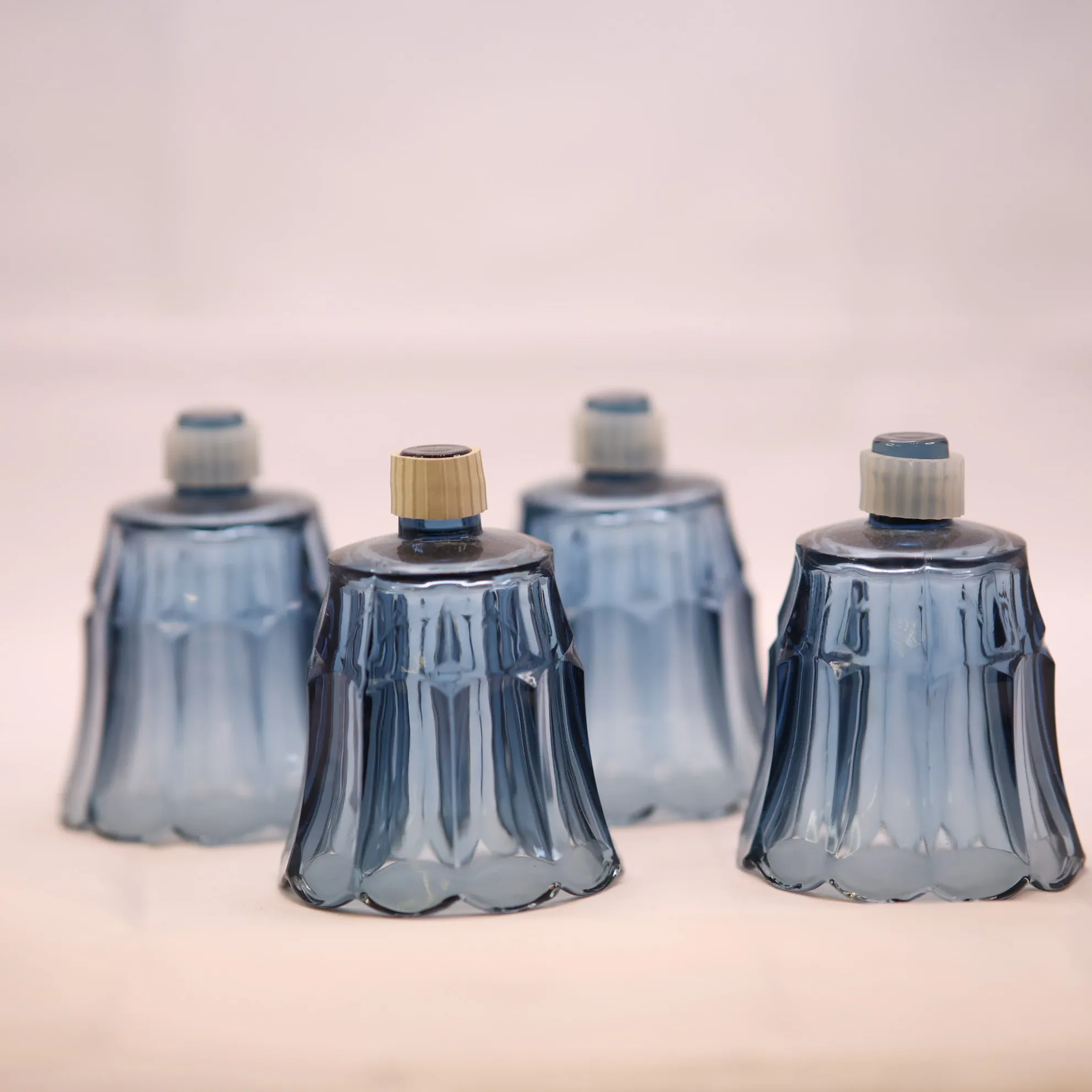 Votive - Dark Blue Glass Short