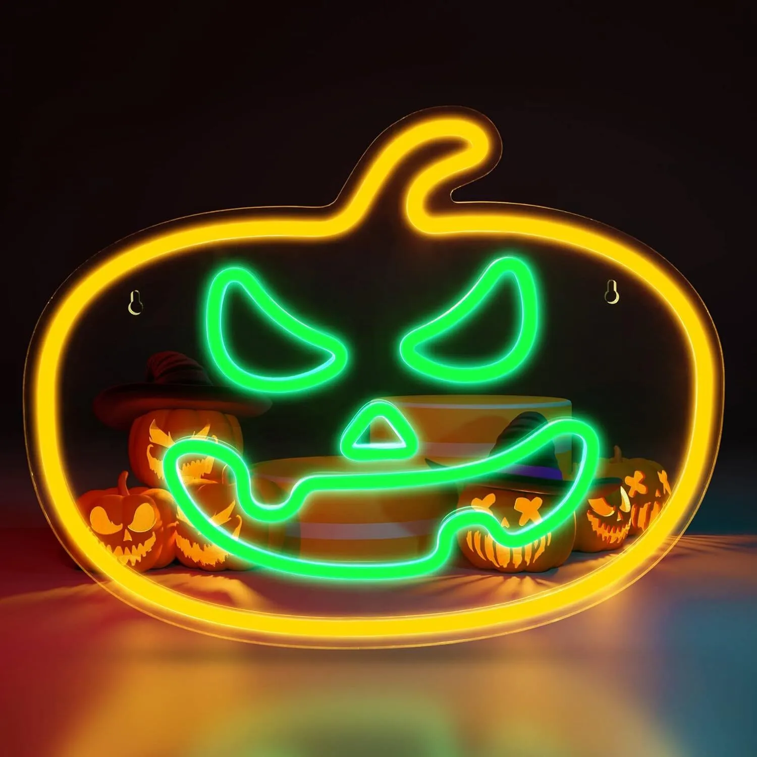 Pumpkin Neon Sign (15.7" x 15.4")