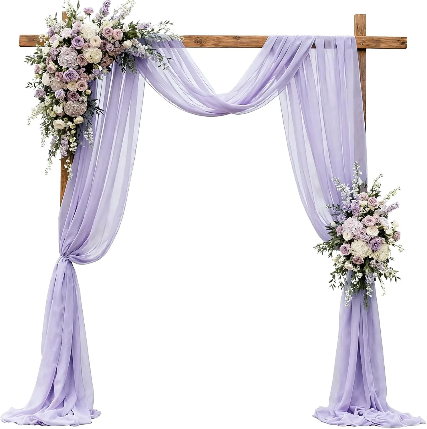 29" x 18 FT Lavender Chiffon Wedding Arch Drape