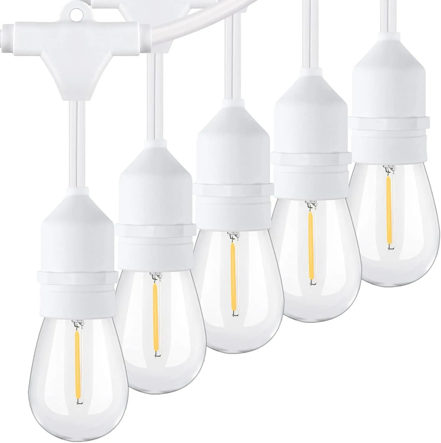 48 ft White LED Outdoor String Lights