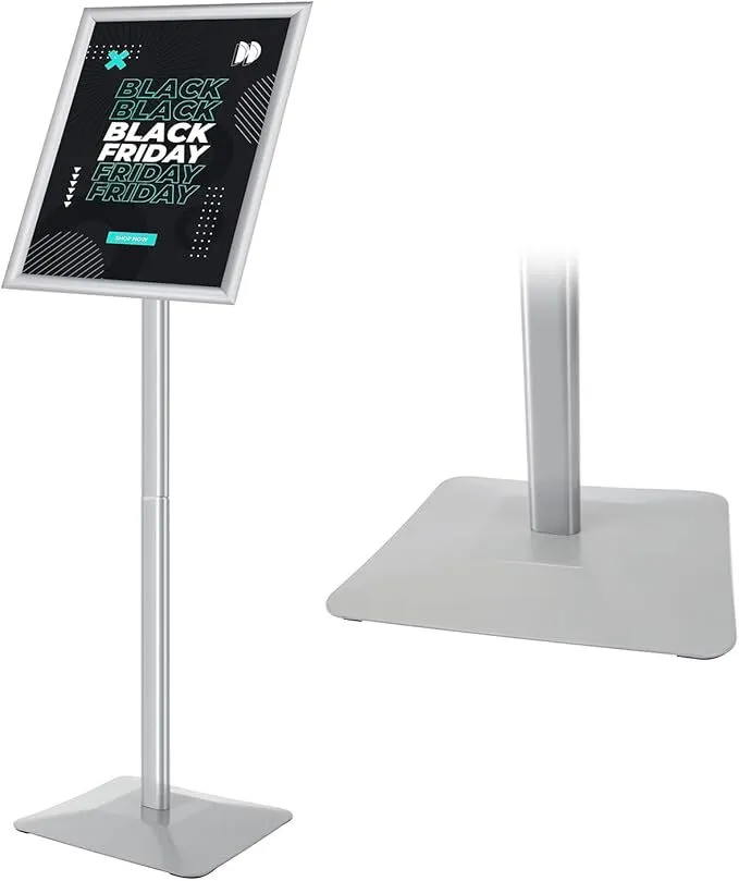 11" x 17" Silver Sign Display Stand