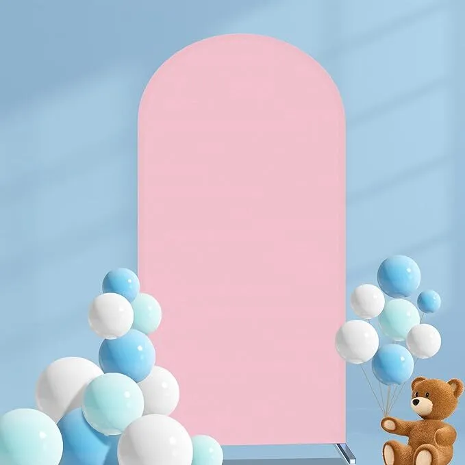 5 ft Pink and Blue Reversible Arch Backdrop Cover