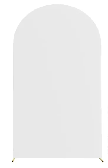 7.2 ft White Spandex Arch Backdrop Cover