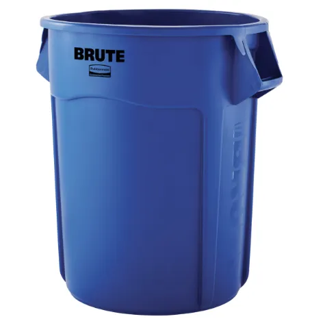 55 Gallon Blue Plastic Garbage Can