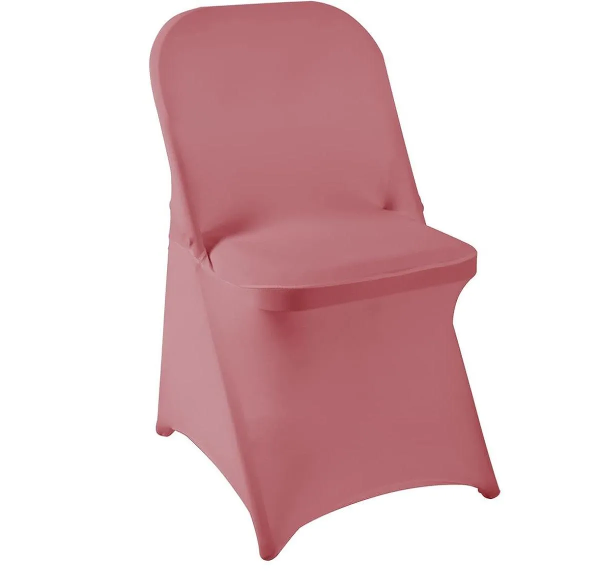 Dusty Pink Spandex Folding Chair Cover