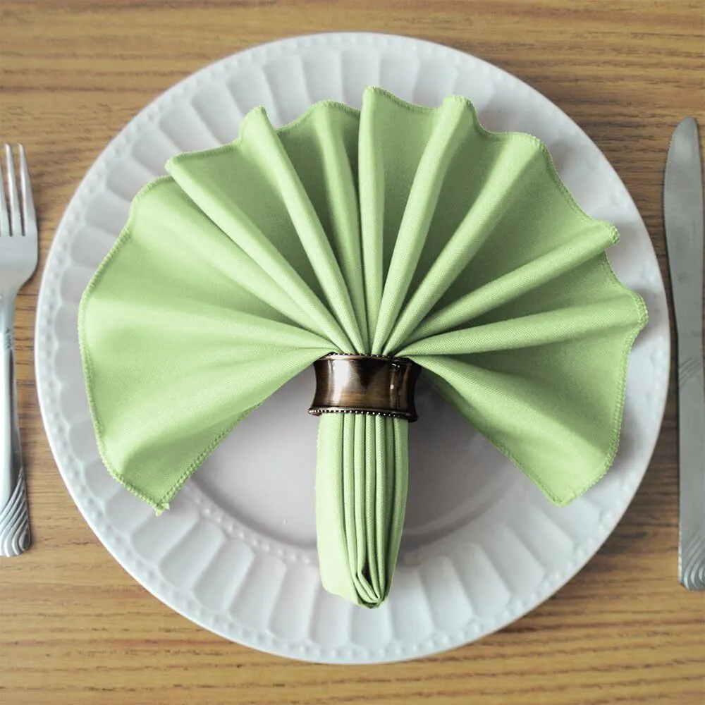 17" x 17" Mint Green Polyester Napkin