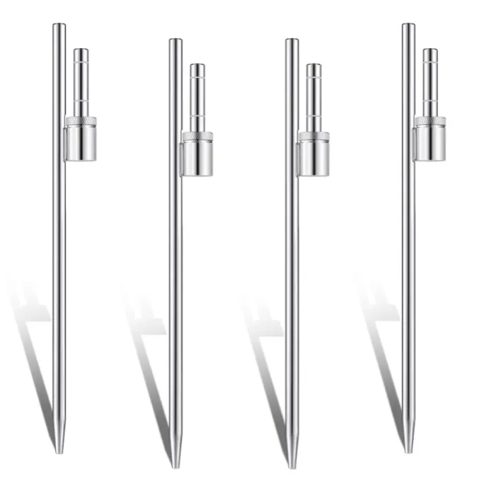 24" Metal Straight Feather Flag Ground Stakes