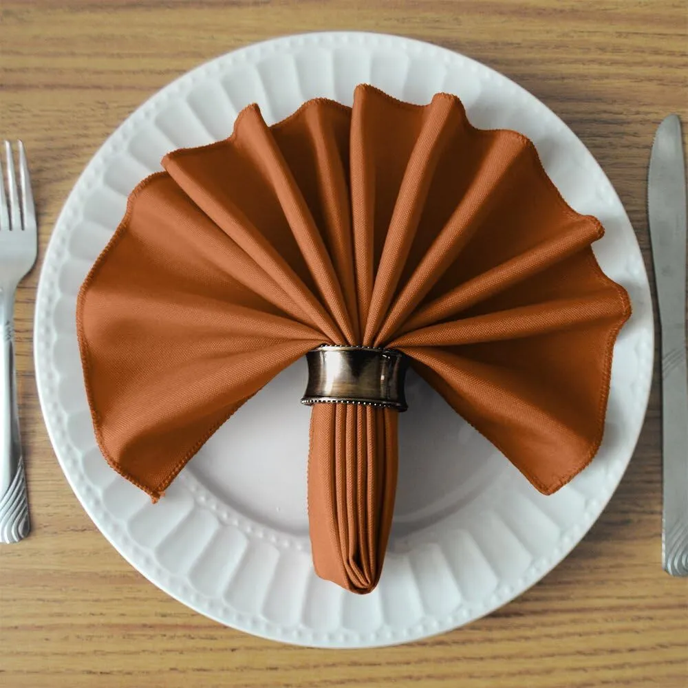 17" x 17" Copper Polyester Napkin