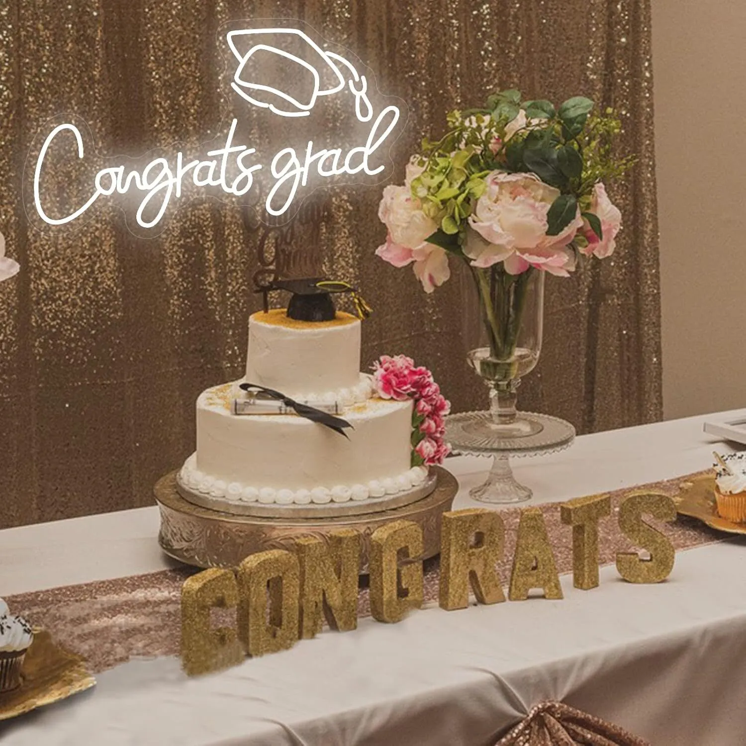 "Congrats Grad" Neon Sign
