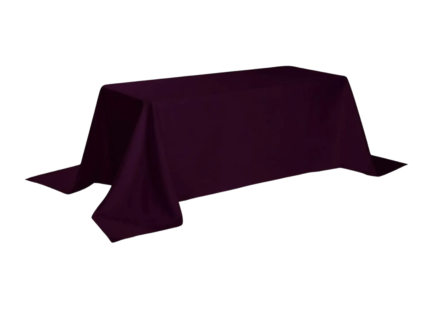 90" x 156" Eggplant Purple Rectangle Tablecloth