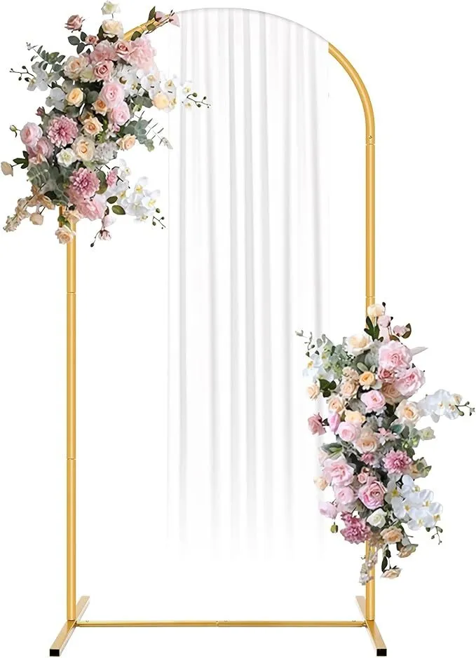 6 ft Gold Arch Backdrop Stand