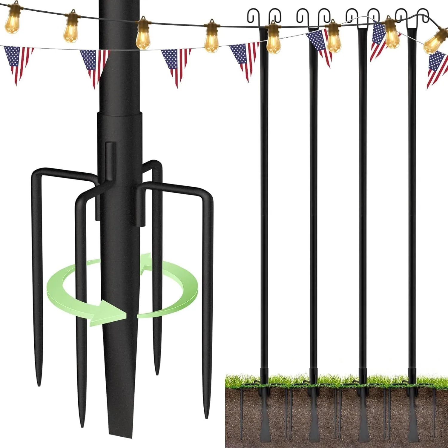 String Lights Pole