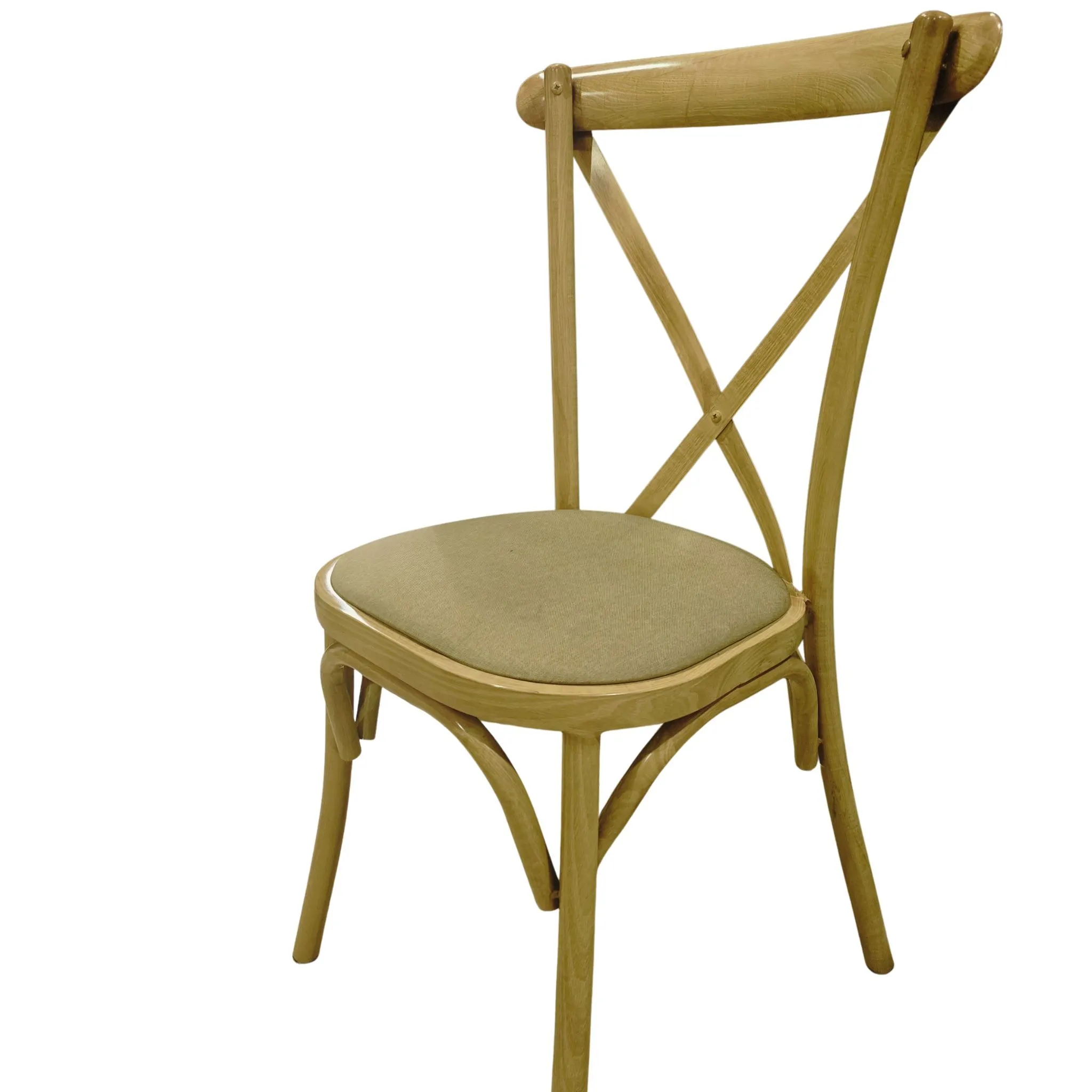 Silla Crossback  Metálica tipo madera