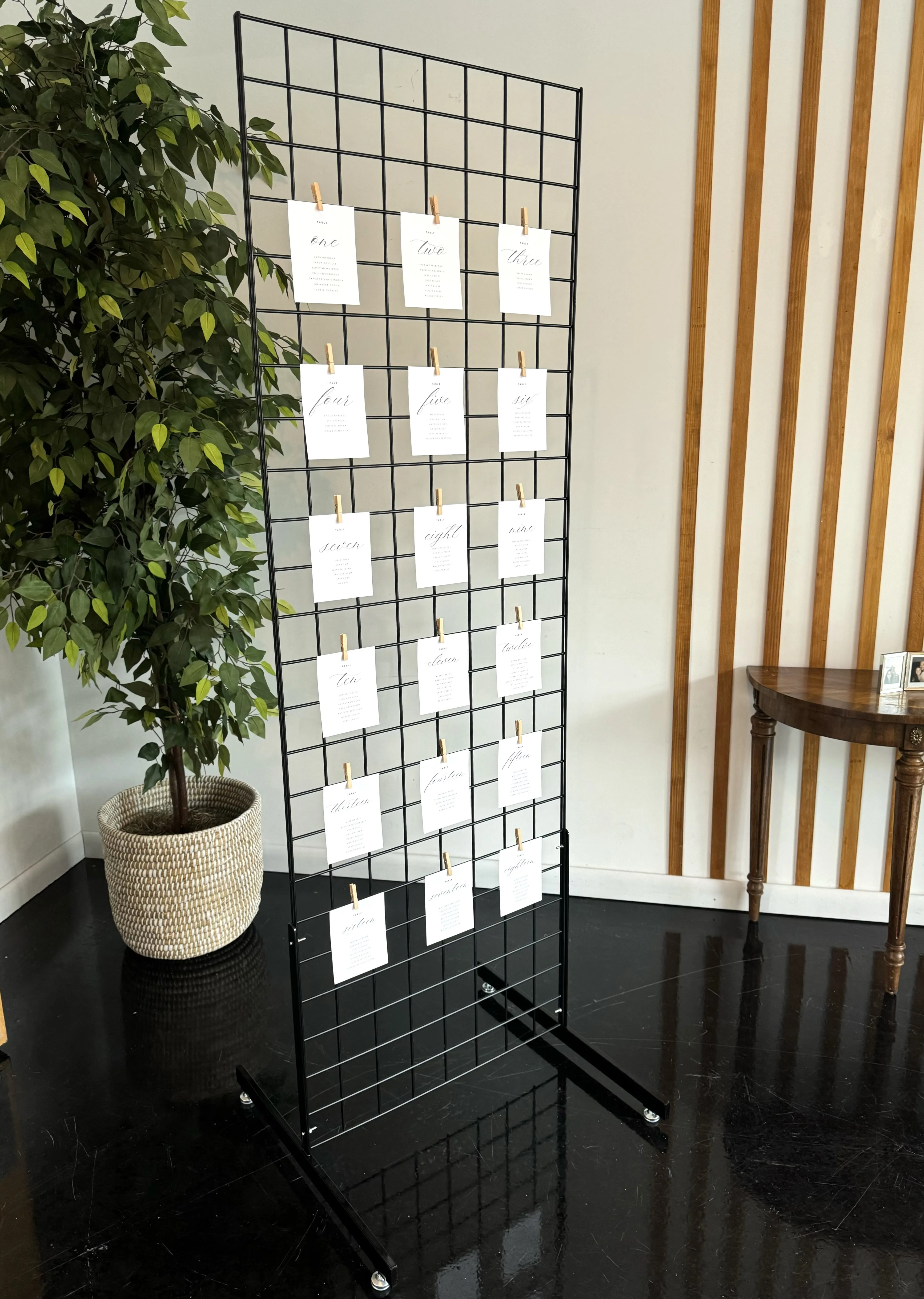 Wire Rack Seating Chart