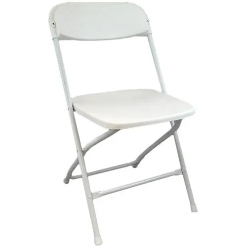 Chair Rental - White poly-steel/plastic folding chair