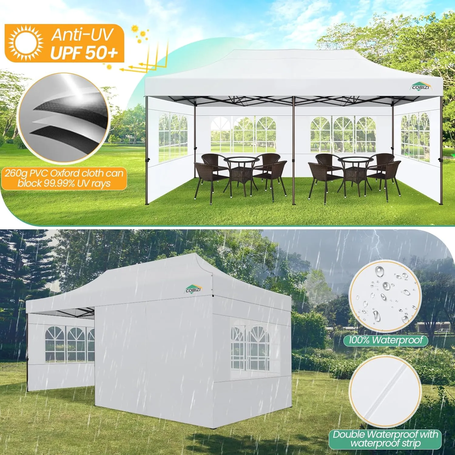 10' Wall Section for Heavy Duty Pop-Up Canopies