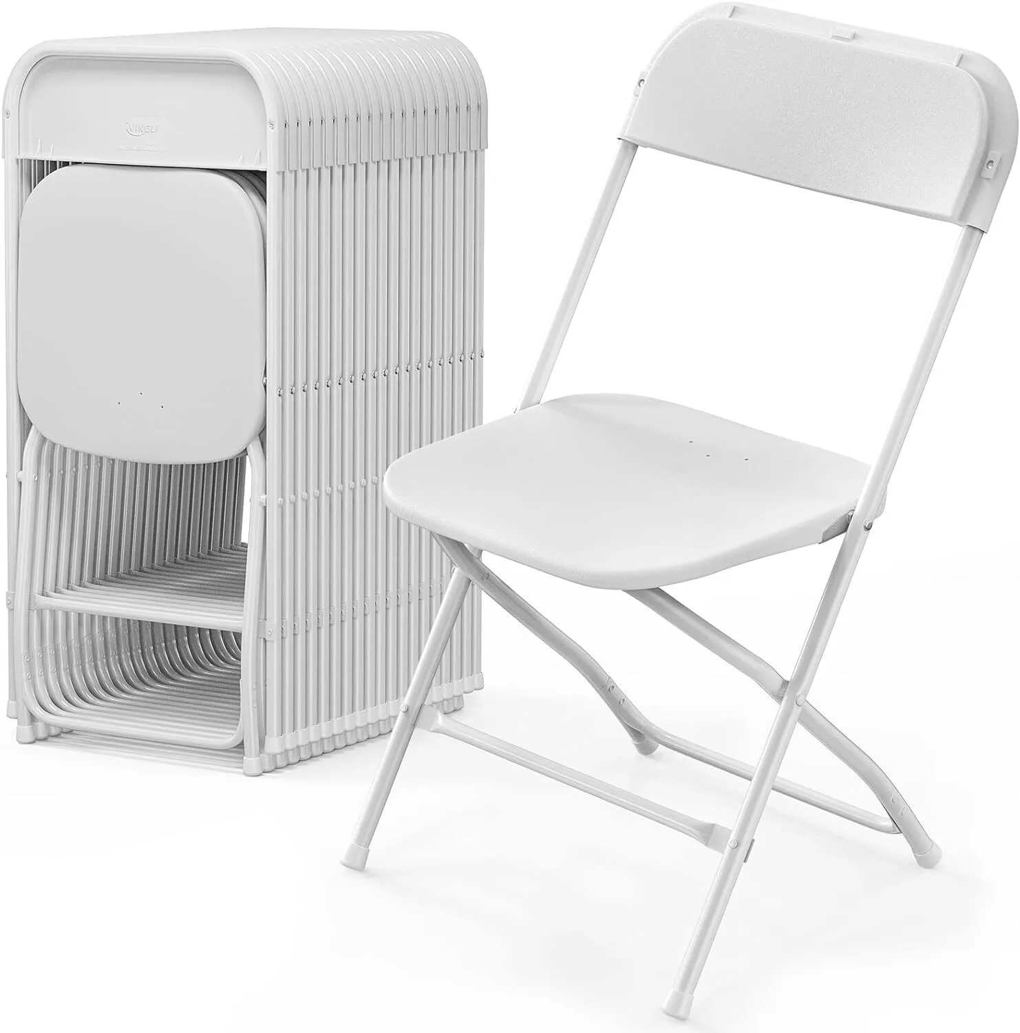White Plastic Folding Chair