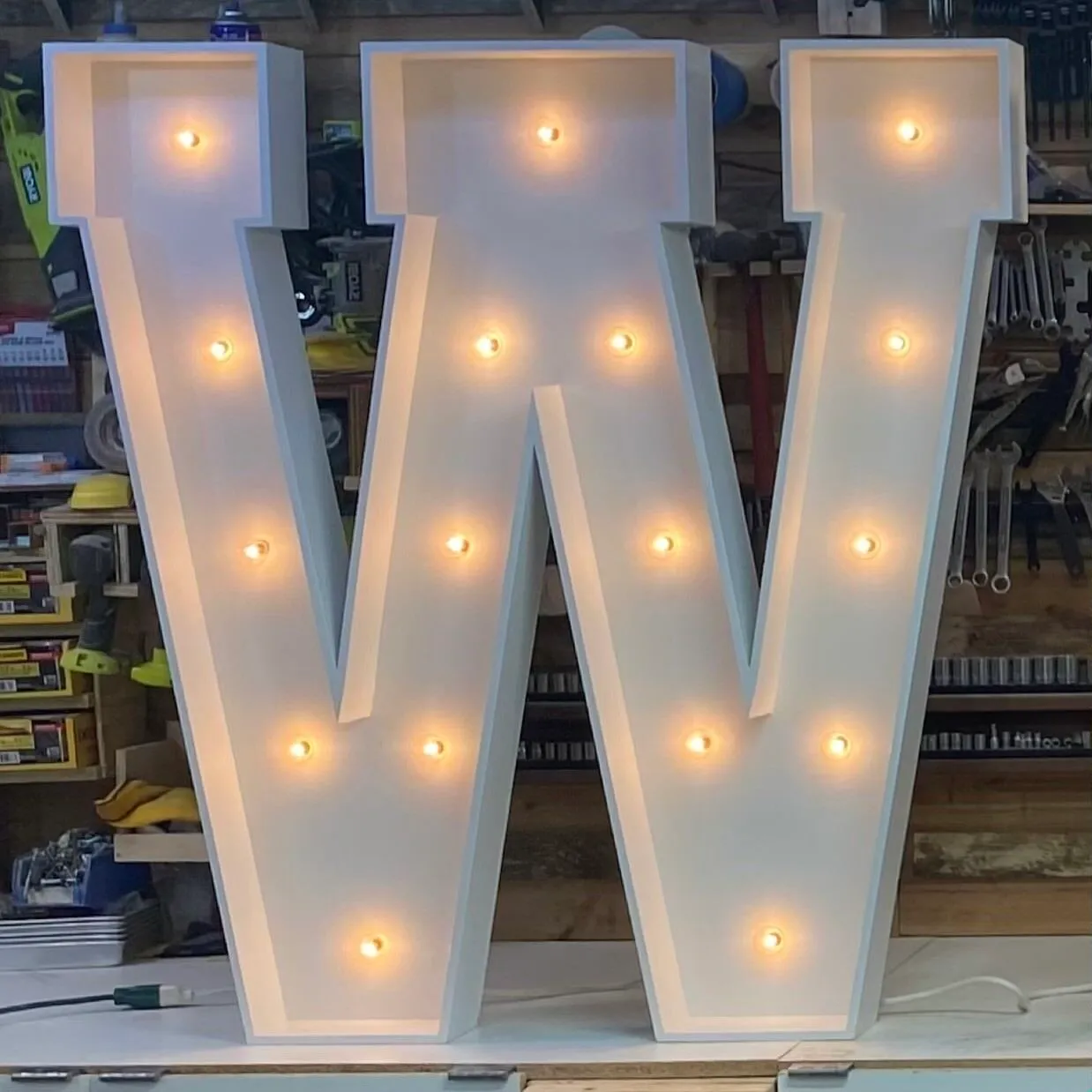Marquee Letter W
