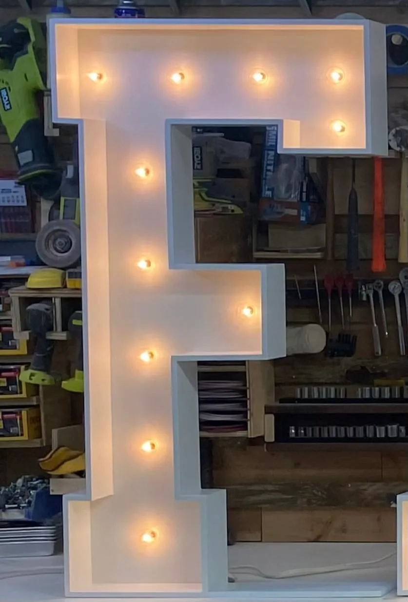 Marquee Letter F